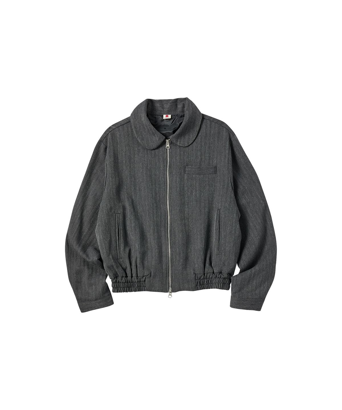 꼬모니노즈(COMONINOZ) W HERRINGBONE JUMPER [BLACK]