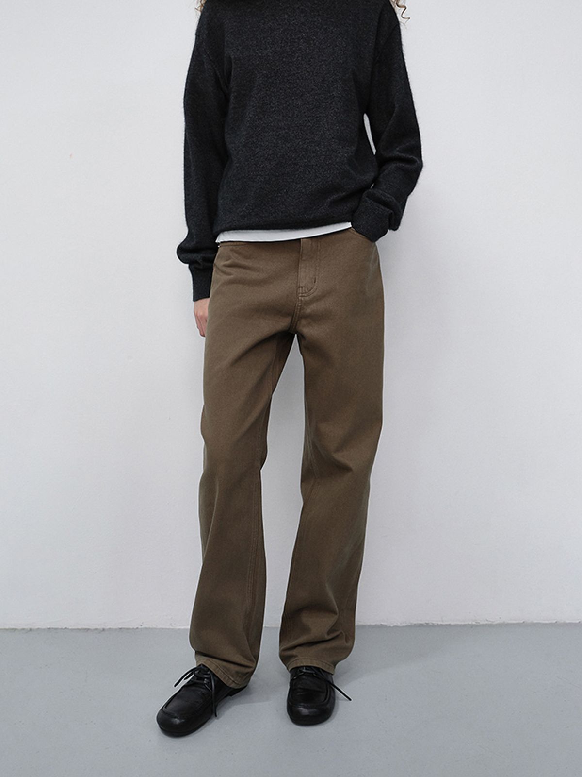 던스트(DUNST) ESSENTIAL STRAIGHT COLORED JEANS_UDPA6C208_BEIGE