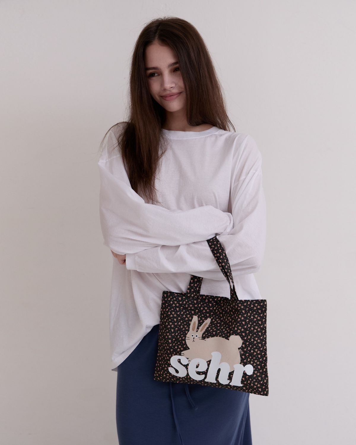세르(SEHR) My Bunny Flower Mini Bag (Black)