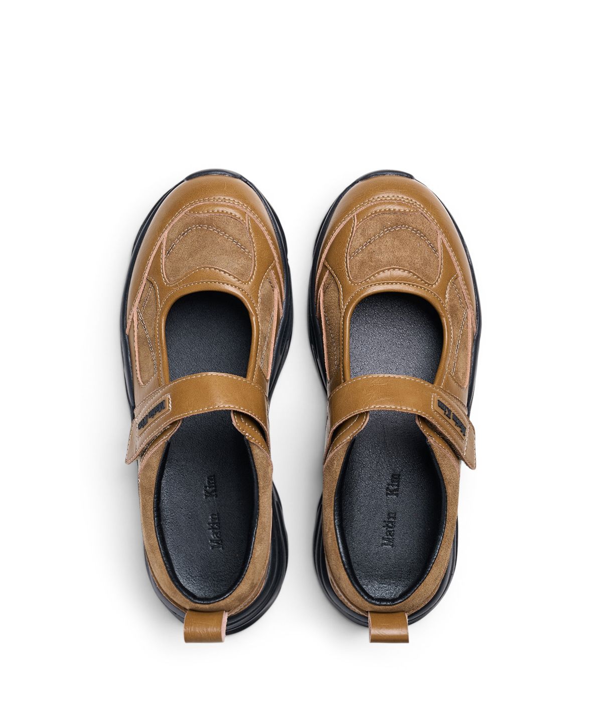 마뗑킴(MATIN KIM) CHUNKY VELCRO MARYJANE SNEAKERS IN CAMEL