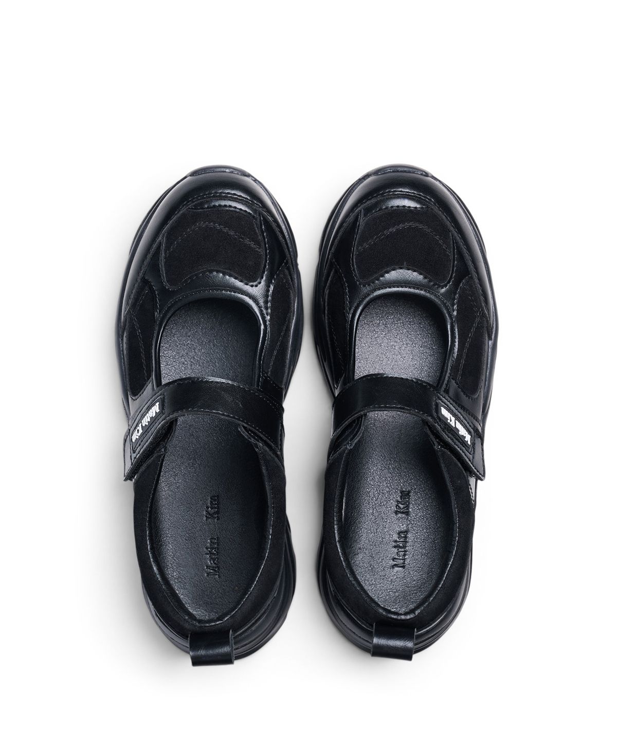마뗑킴(MATIN KIM) CHUNKY VELCRO MARYJANE SNEAKERS IN BLACK