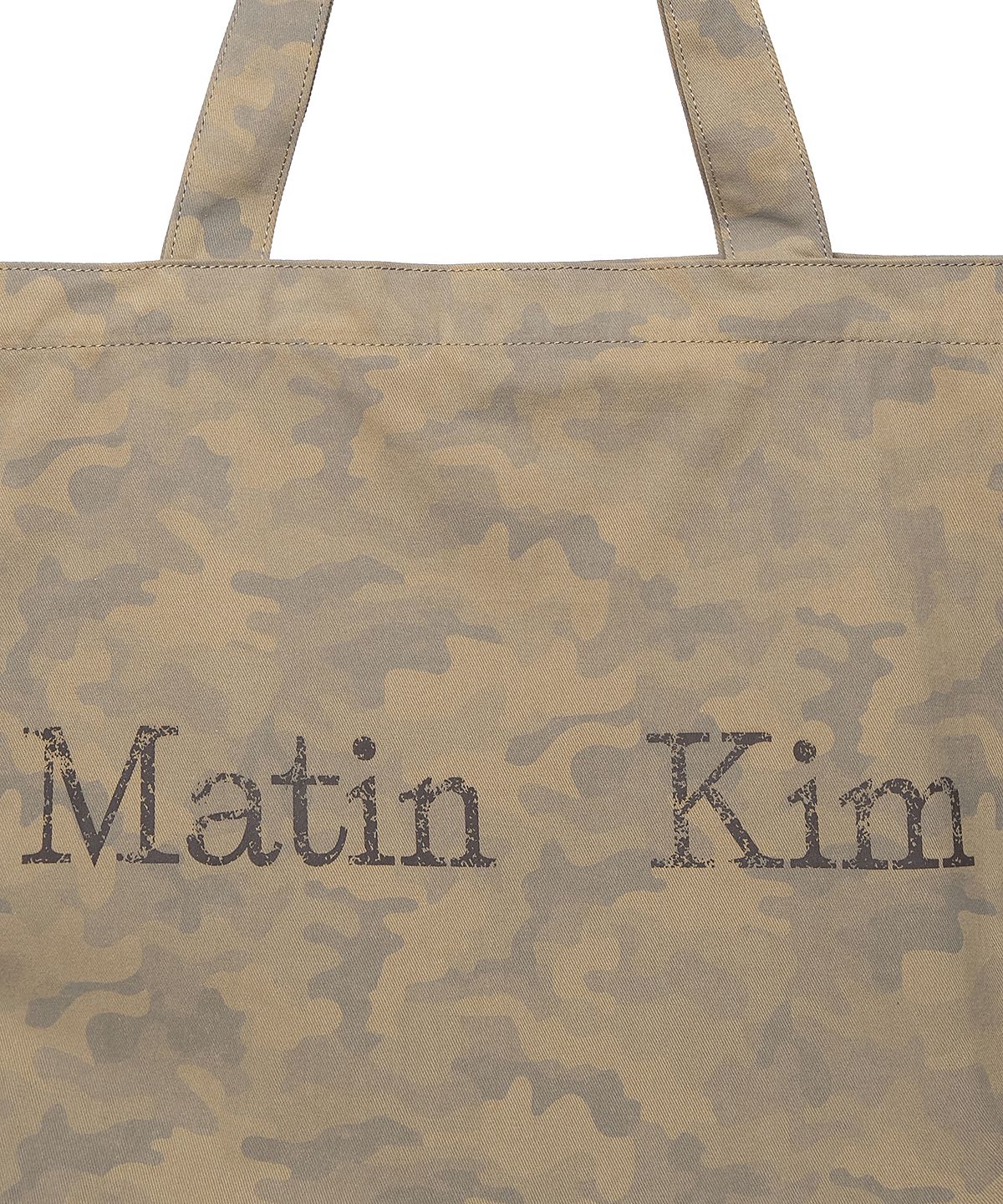 마뗑킴(MATIN KIM) MATIN WASHED PATTERN ECOBAG IN KHAKI