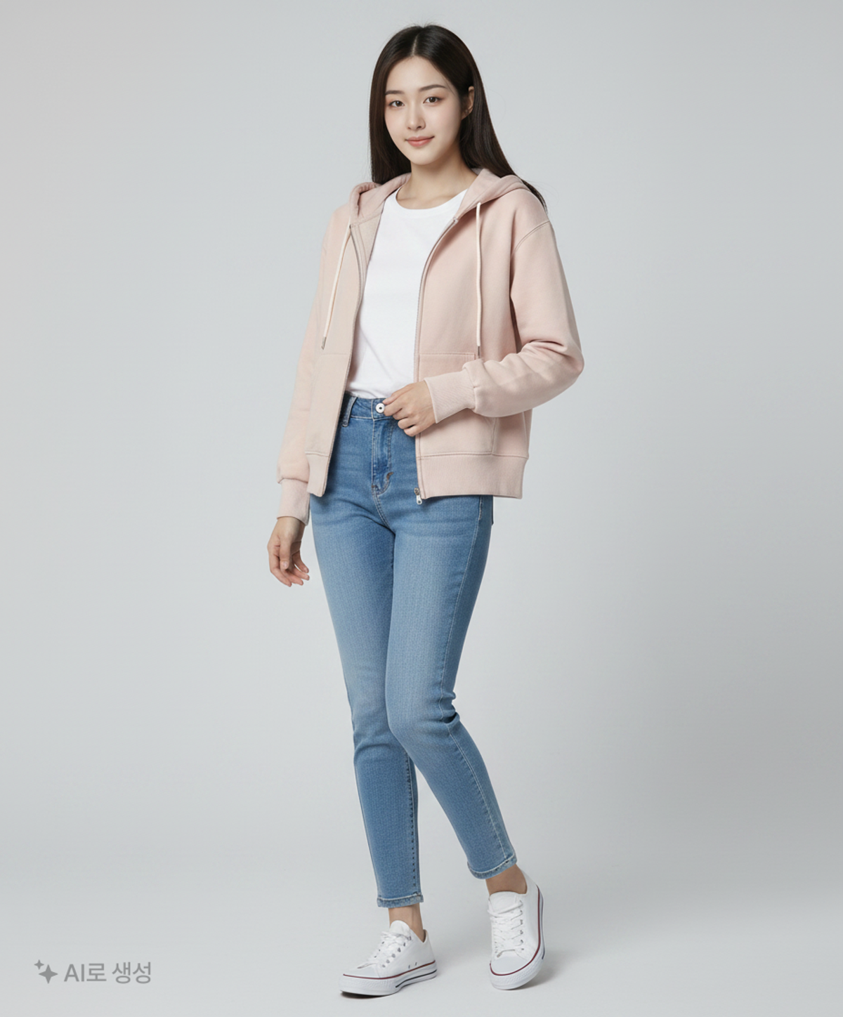 스파오(SPAO) 후드 집업 S