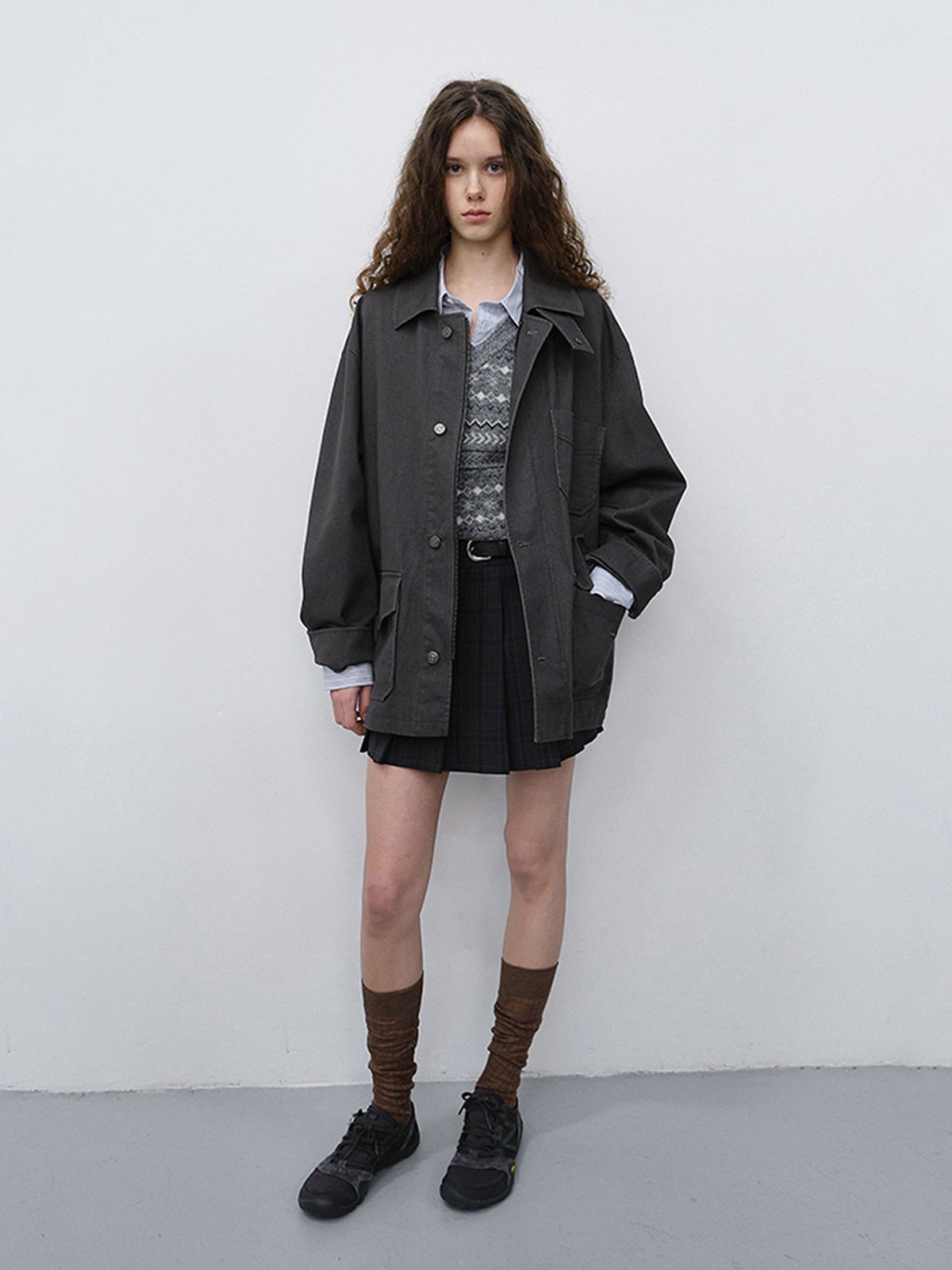 던스트(DUNST) UNISEX CHORE JACKET_UDJA6C104_SEPIA