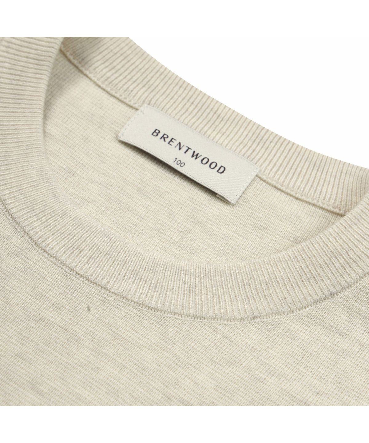 브렌우드(BRENTWOOD) 블록 라운드 스웨터 BRWAA26161IVX