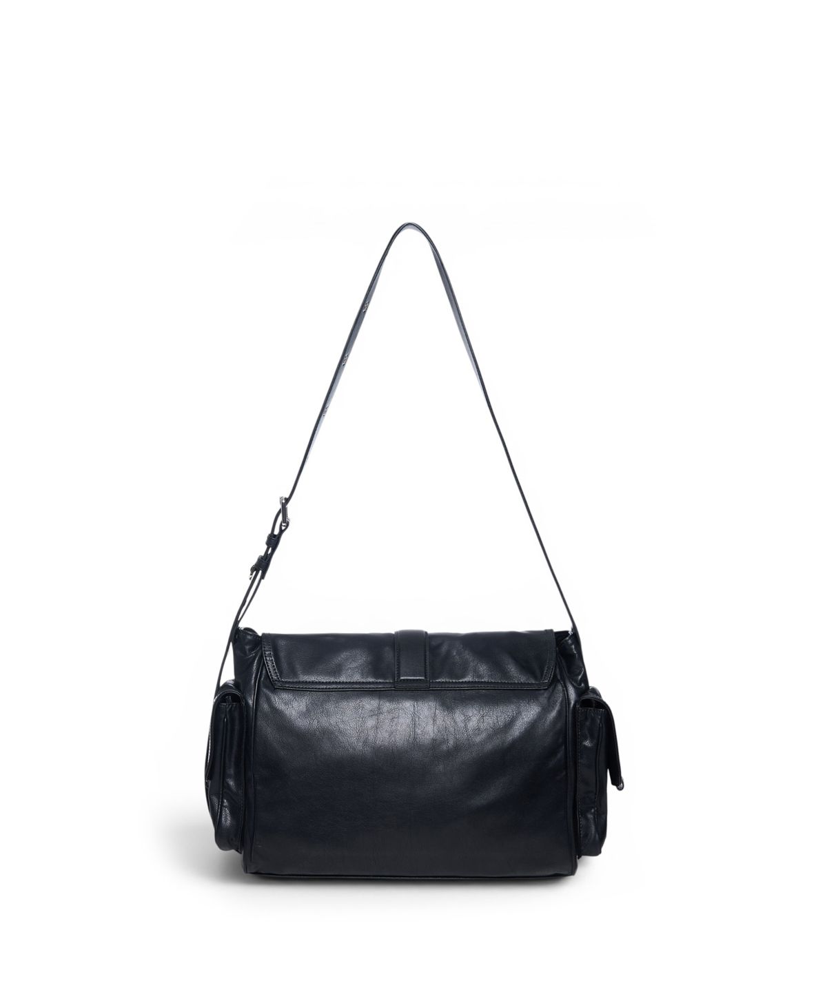 마뗑킴(MATIN KIM) DUAL POCKET MESSENGER BAG IN BLACK