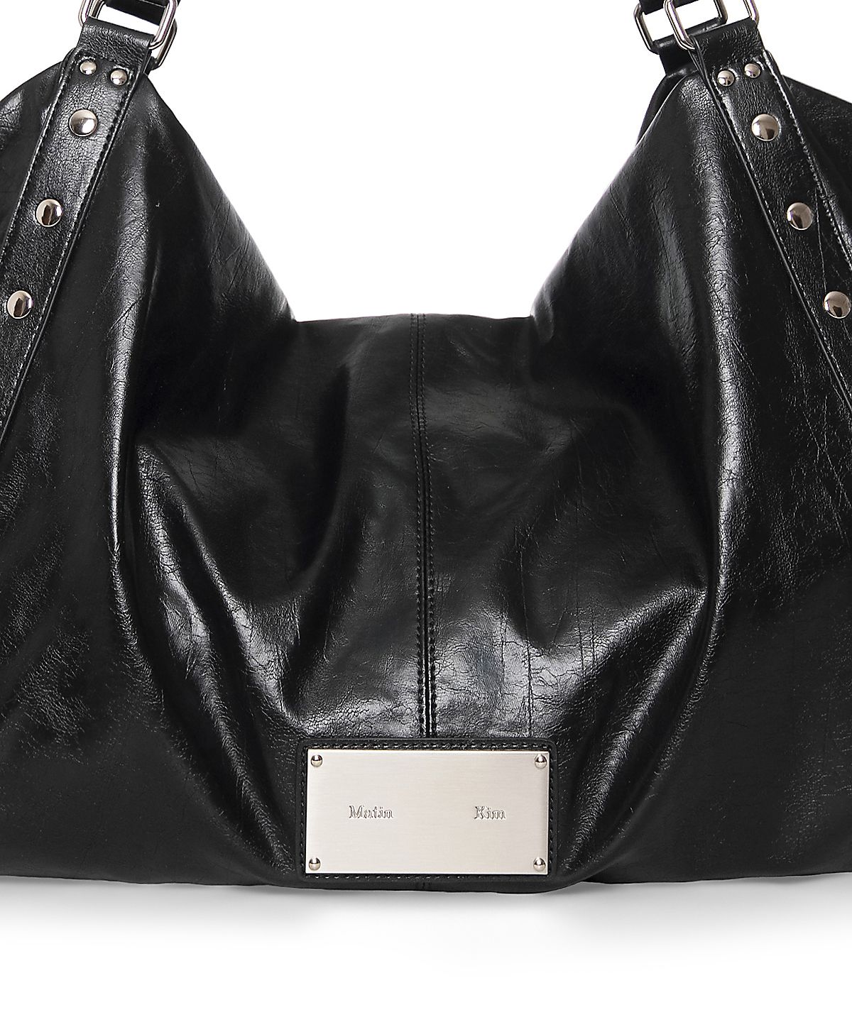 마뗑킴(MATIN KIM) MATIN EDGE STUD BIG BAG IN BLACK