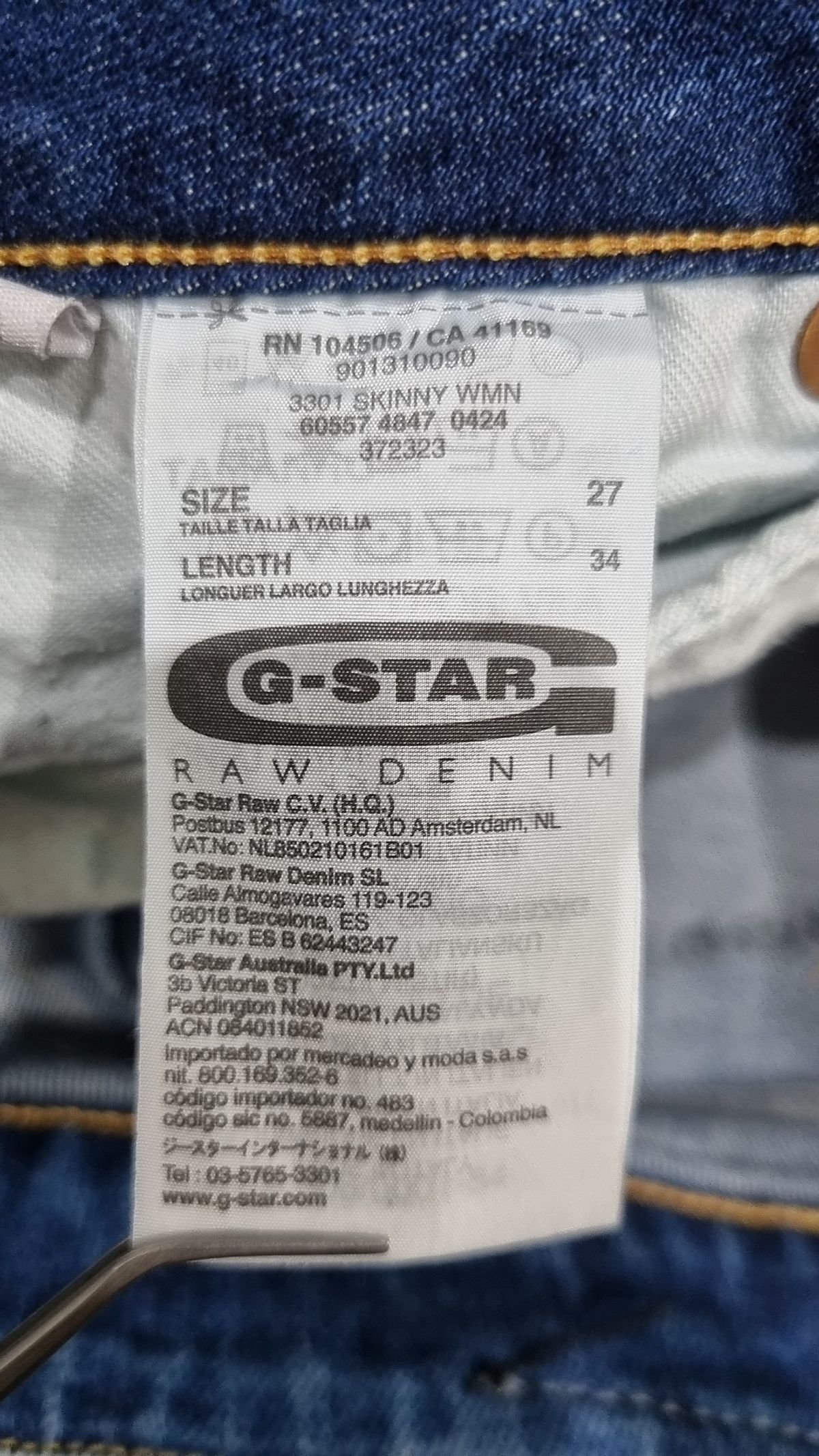 지스타로우(G-Star RAW) 청/데님 팬츠 27