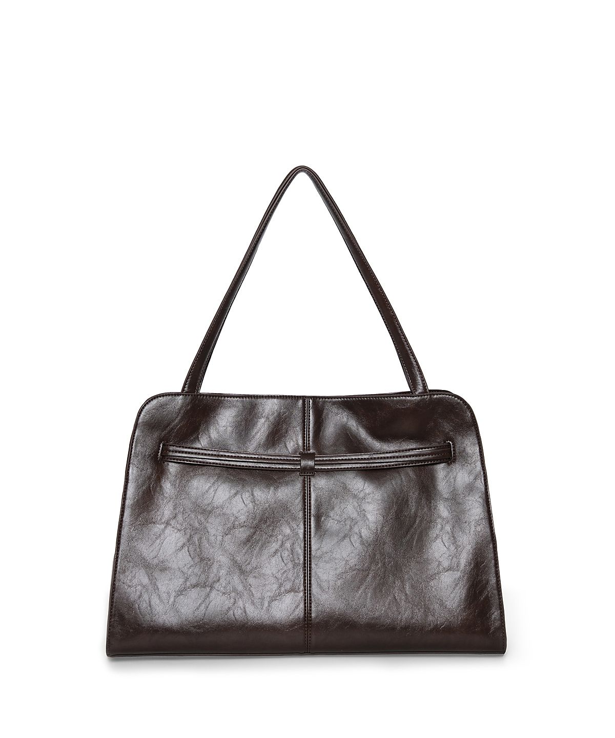 마뗑킴(MATIN KIM) DROP TAIL MELLOW BIG SHOULDER BAG IN BROWN