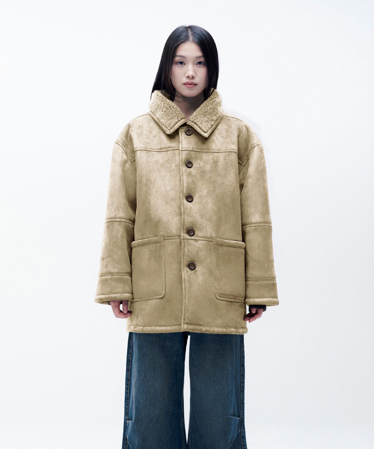 더콜디스트모먼트(THECOLDESTMOMENT) TCM half shearling coat (beige)