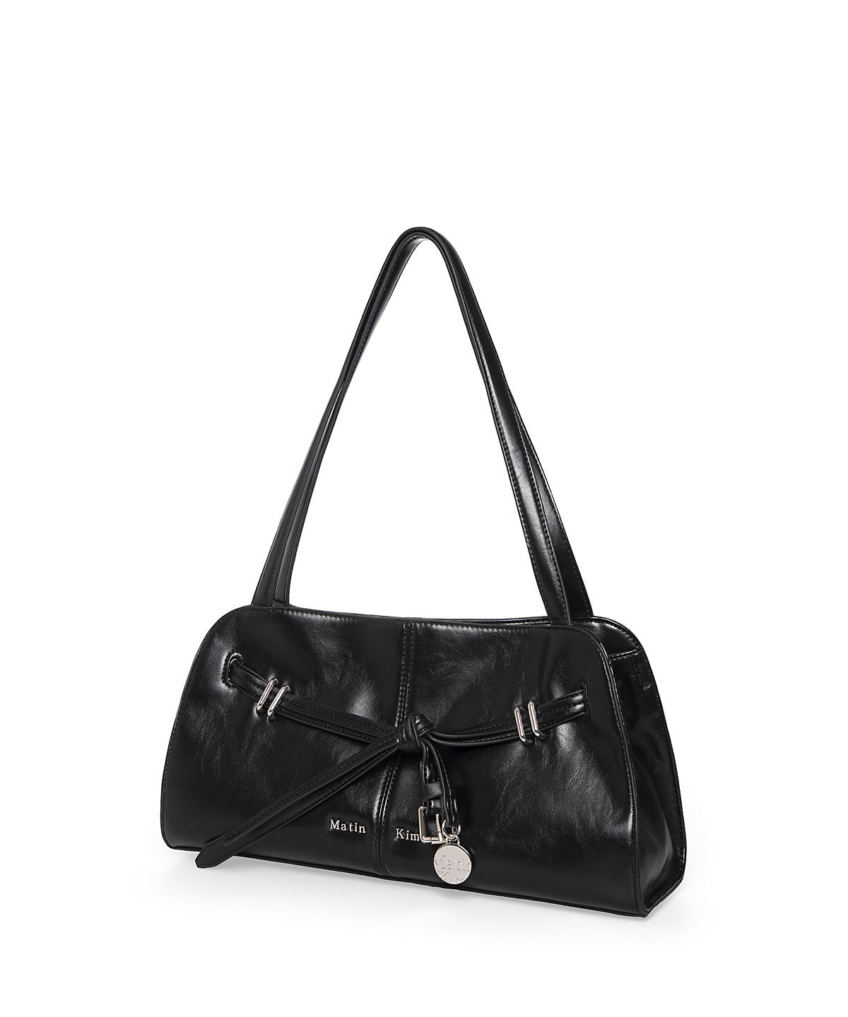 마뗑킴(MATIN KIM) DROP TAIL MELLOW SHOULDER BAG IN BLACK