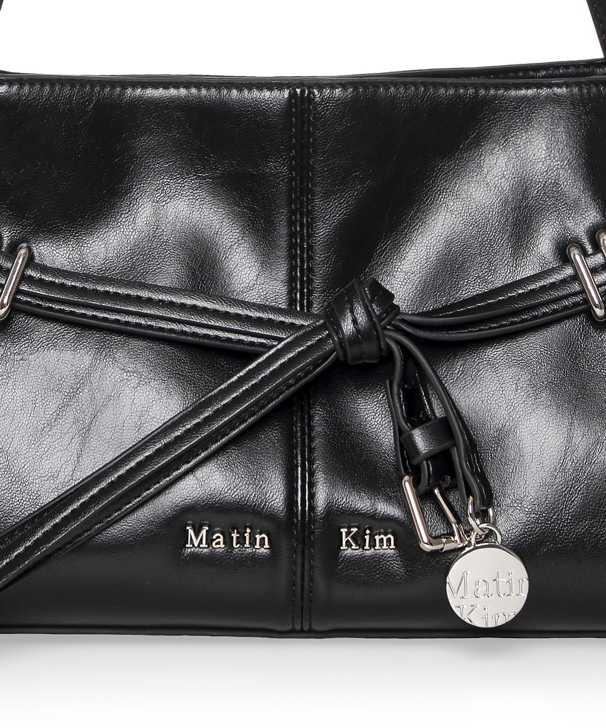 마뗑킴(MATIN KIM) DROP TAIL MELLOW SHOULDER BAG IN BLACK