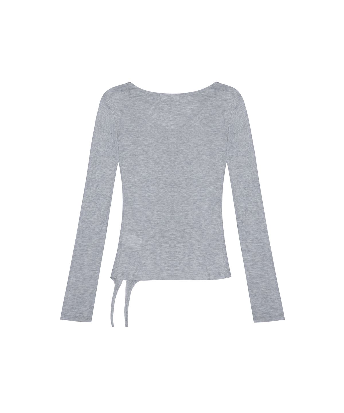 이와이이알(EYEER) V-neck Mesh Long Sleeve - Gray