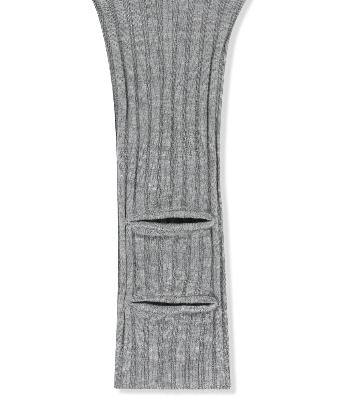 마뗑킴(MATIN KIM) LEG WARMER KNIT JOGGER PANTS IN GREY