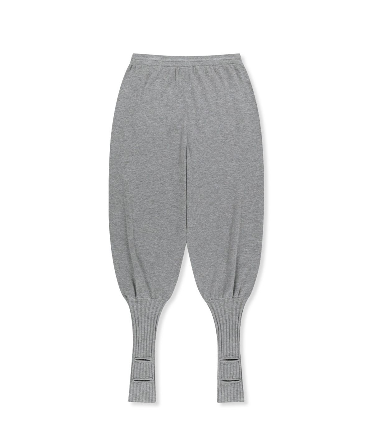 마뗑킴(MATIN KIM) LEG WARMER KNIT JOGGER PANTS IN GREY