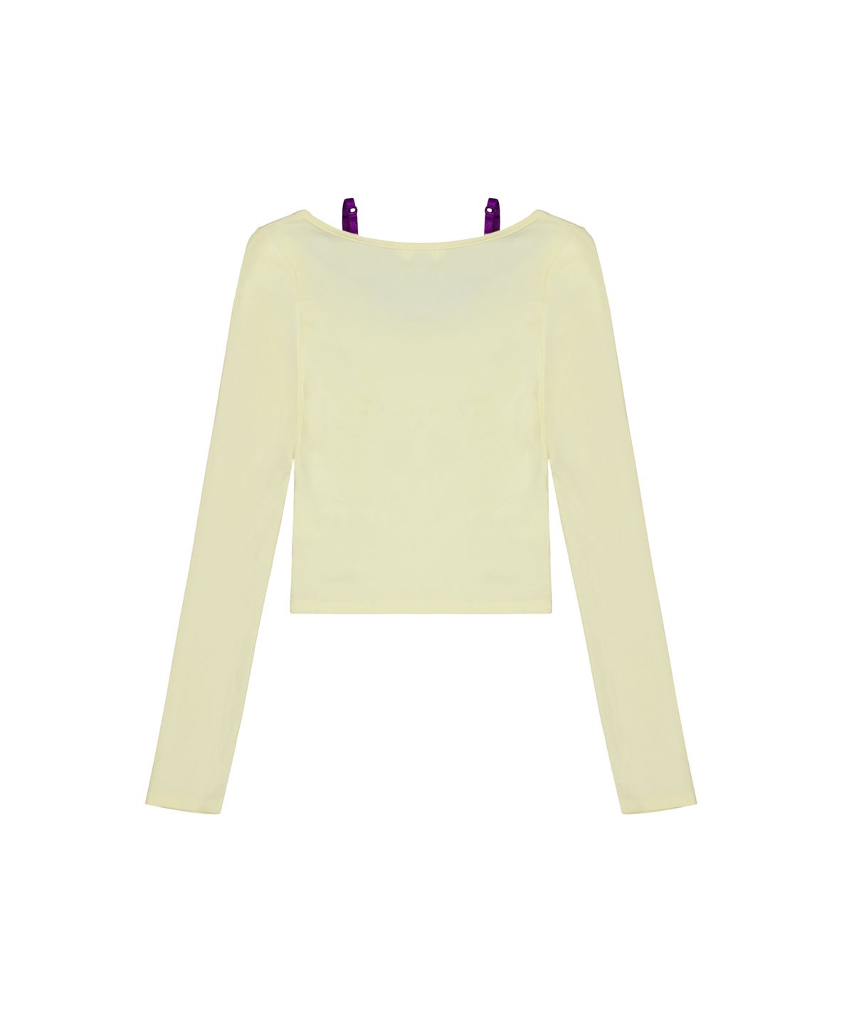 이와이이알(EYEER) Lace Layered Long Sleeve - Yellow