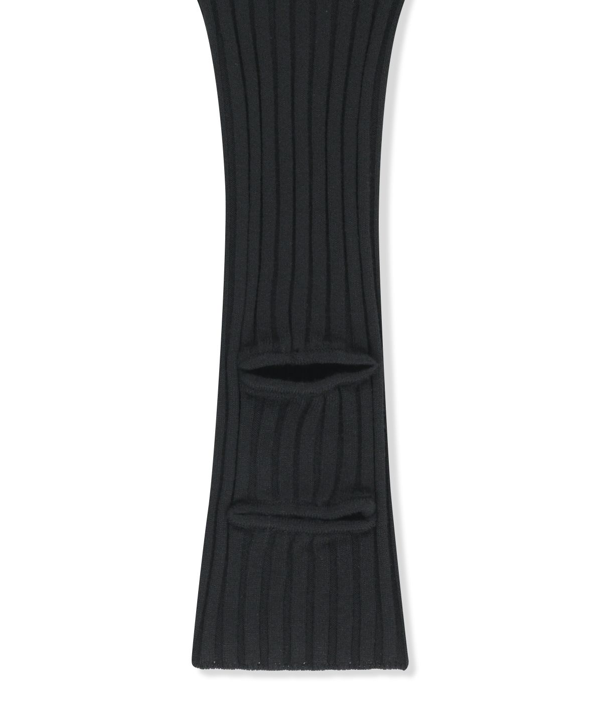 마뗑킴(MATIN KIM) LEG WARMER KNIT JOGGER PANTS IN BLACK