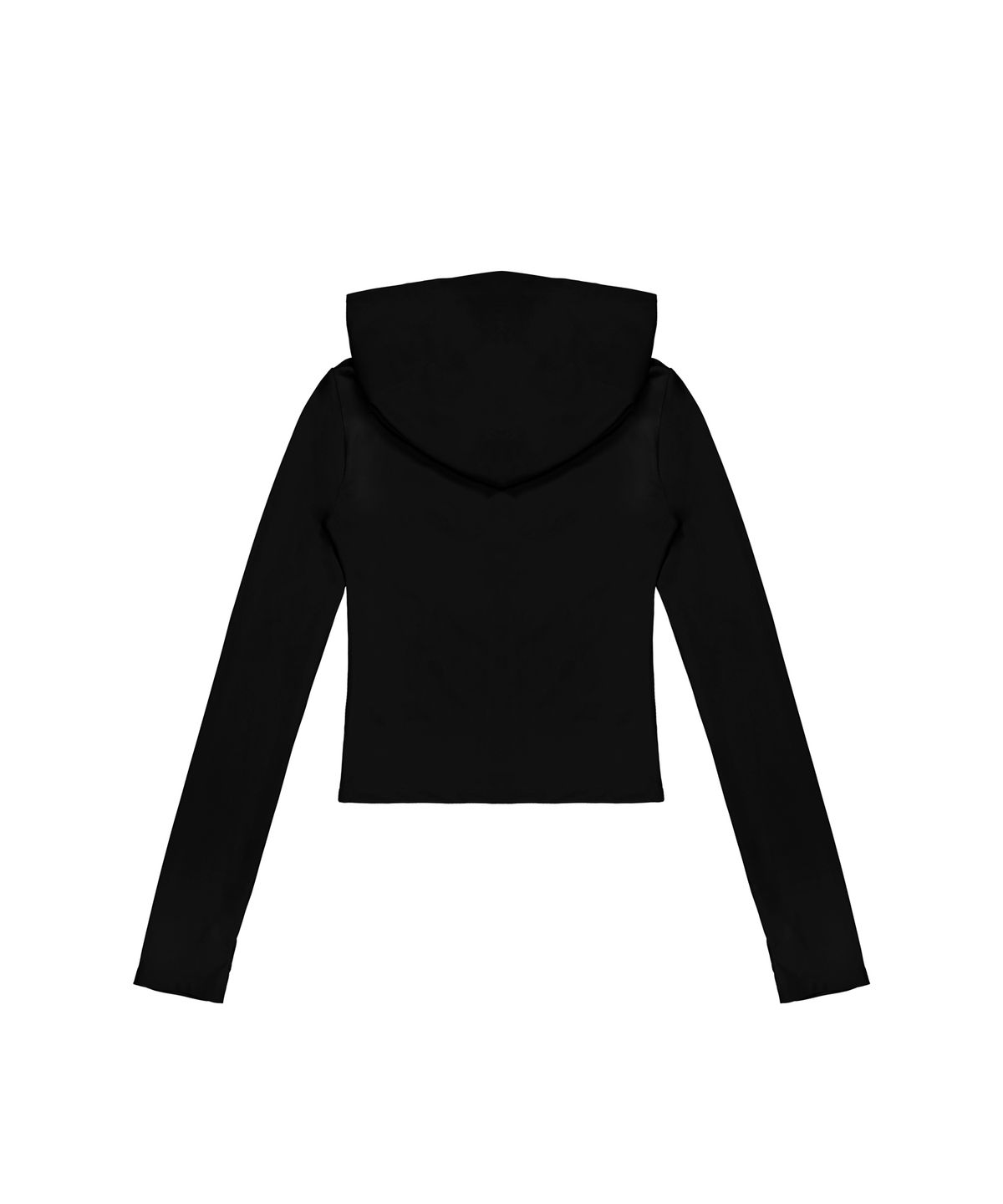 이와이이알(EYEER) Lip Graphic Slim Hooded Zip-up - Black