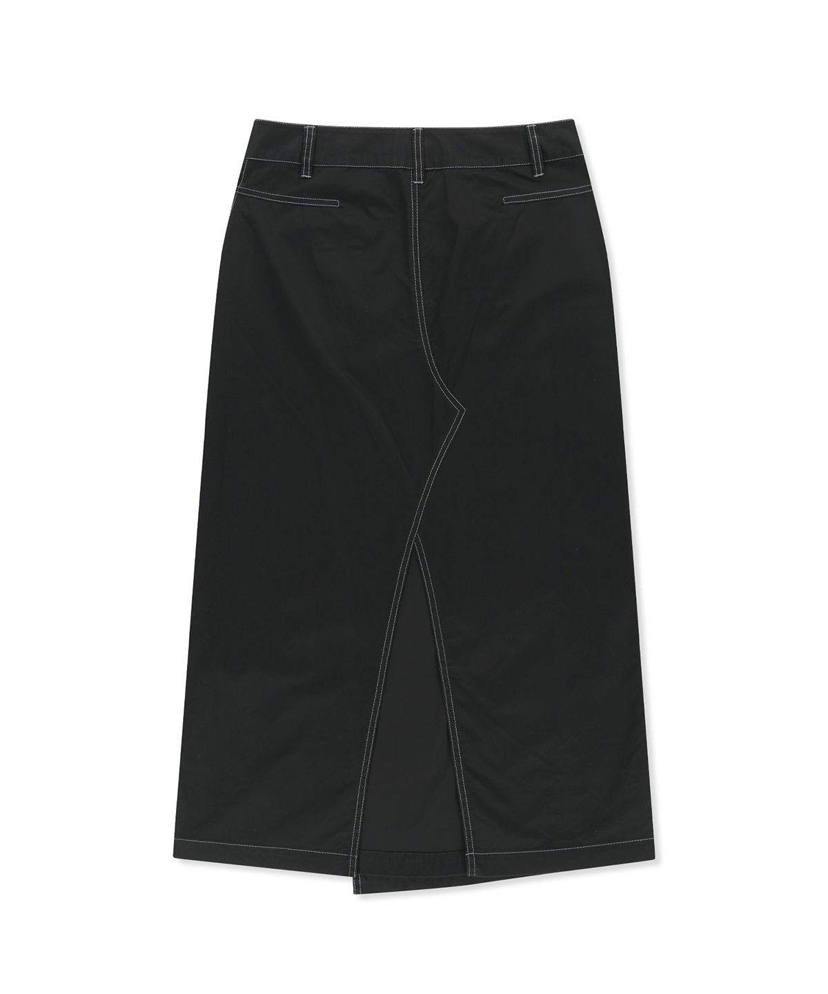 마뗑킴(MATIN KIM) BIG POCKET LONG WRAP SKIRT IN BLACK