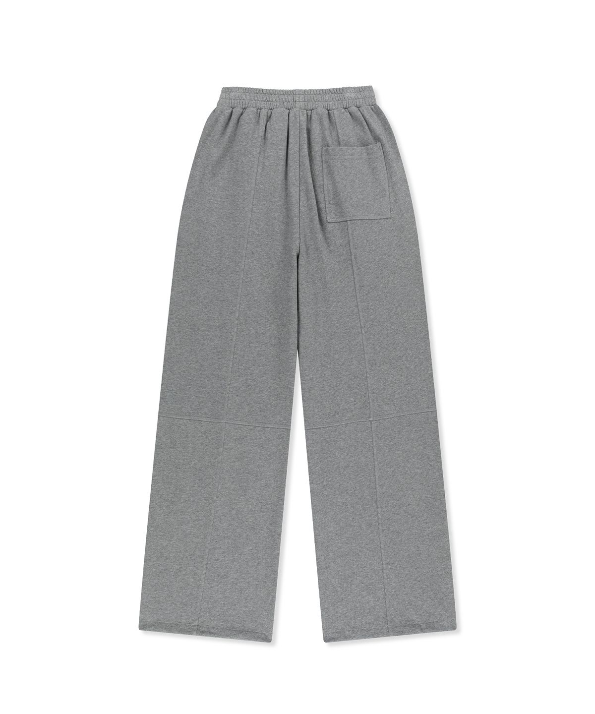 마뗑킴(MATIN KIM) COLORBLOCK CUT SEAM SWEATPANTS IN GREY