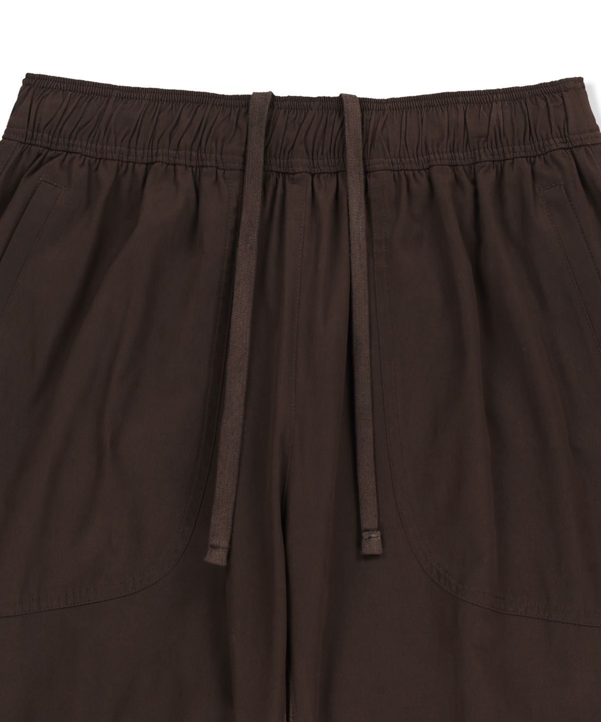 마뗑킴(MATIN KIM) WAFFLE COLOR BLOCK TRACK PANTS IN BROWN