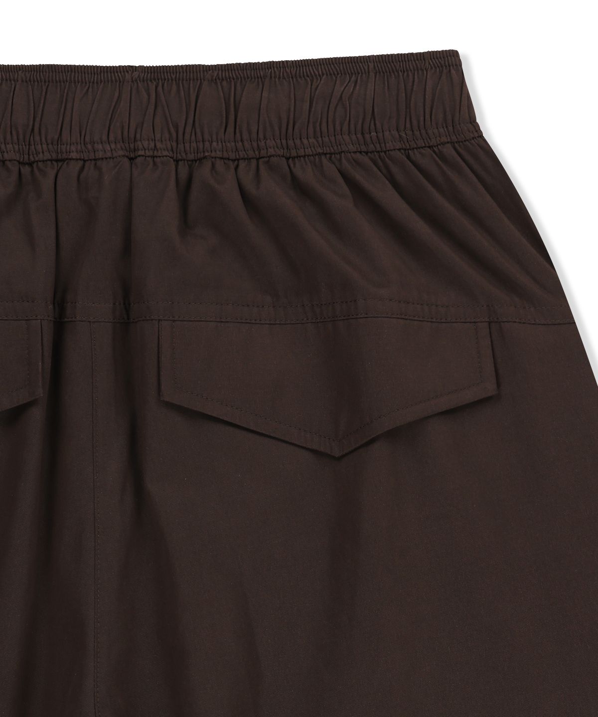 마뗑킴(MATIN KIM) WAFFLE COLOR BLOCK TRACK PANTS IN BROWN