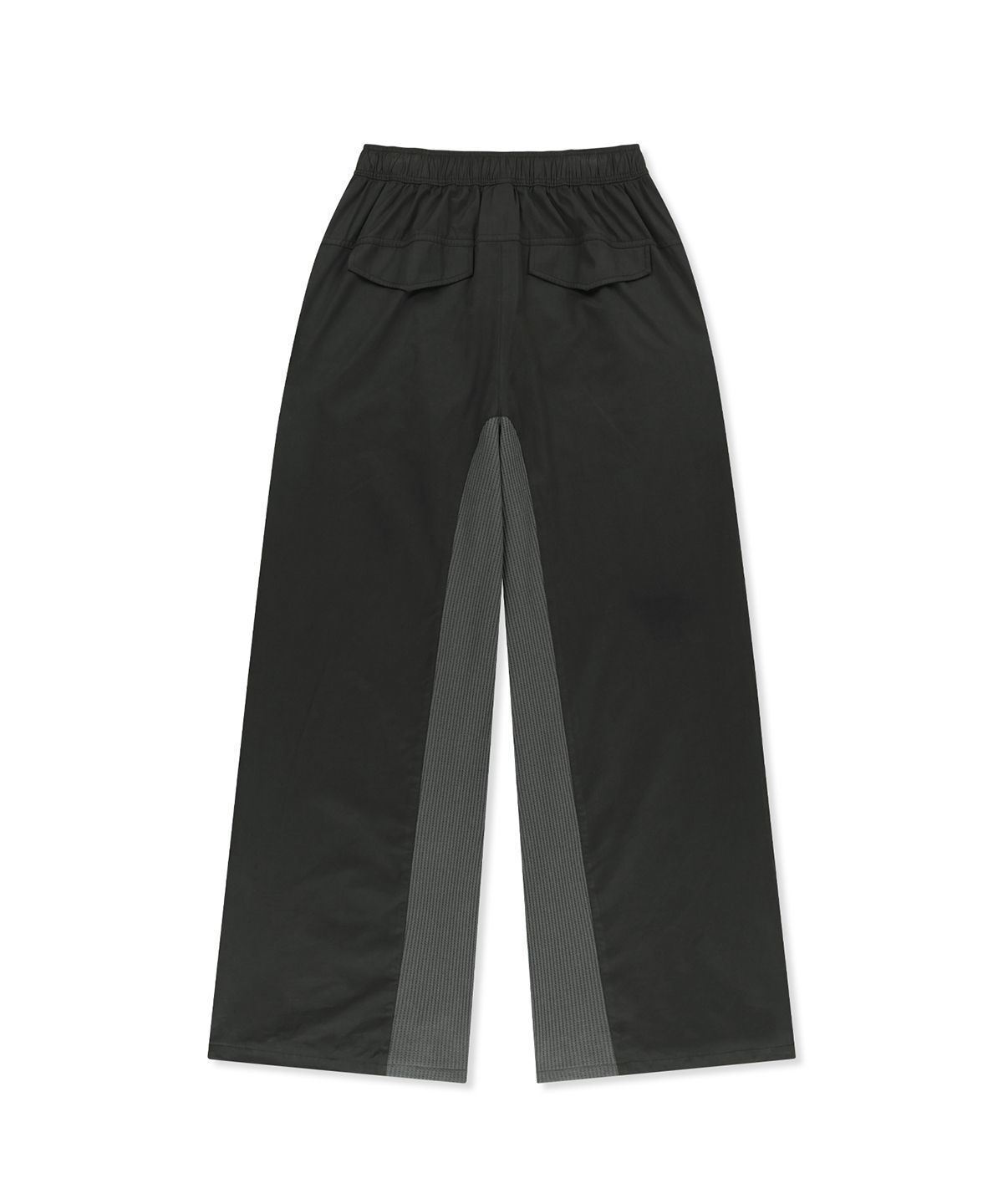 마뗑킴(MATIN KIM) WAFFLE COLOR BLOCK TRACK PANTS IN BLACK