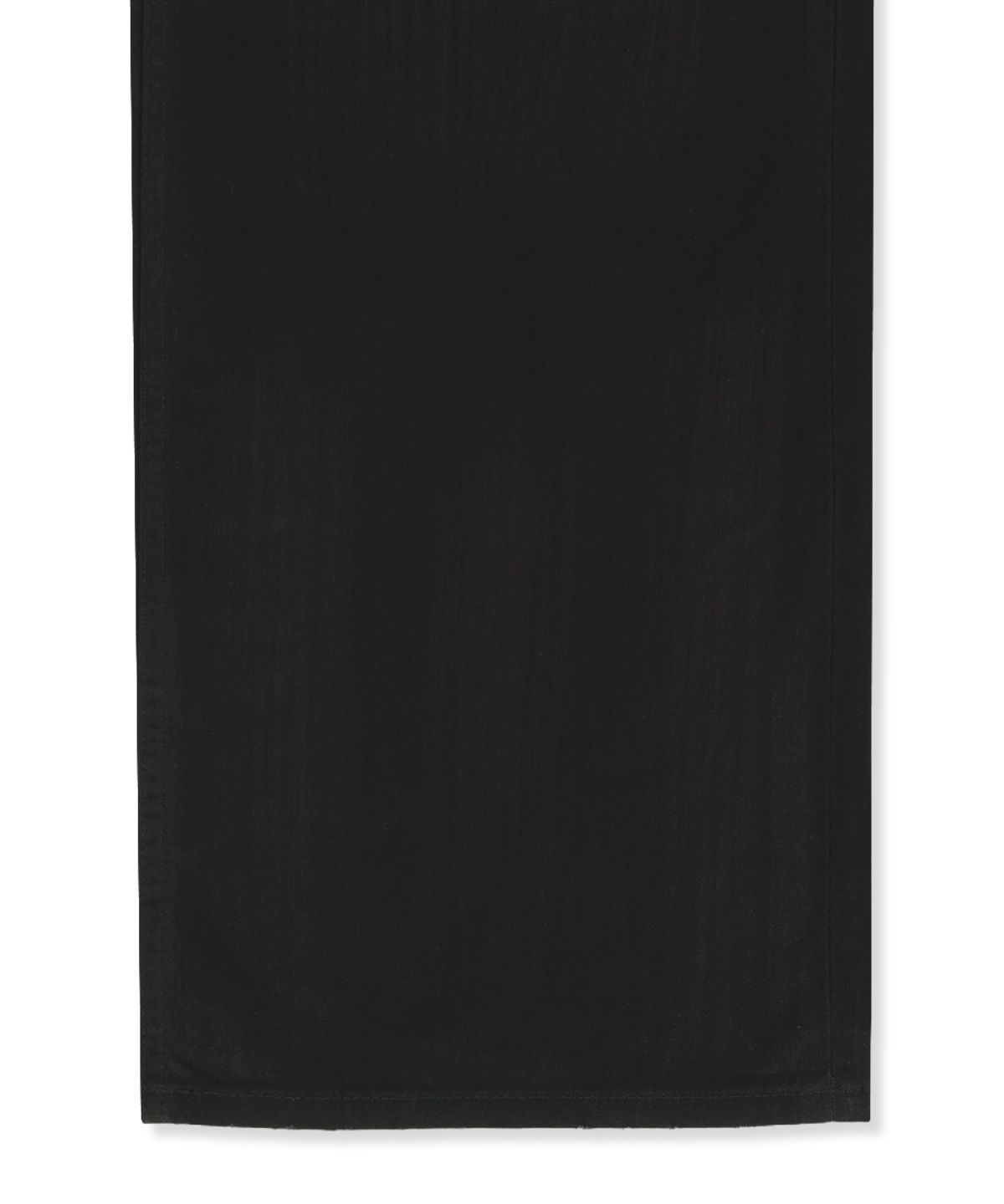 마뗑킴(MATIN KIM) DISTRESSED HERRINGBONE WIDE PANTS IN BLACK