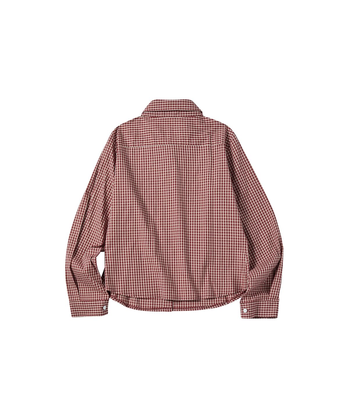 꼬모니노즈(COMONINOZ) W AUTUMN PINTUCK SHIRT [RED]