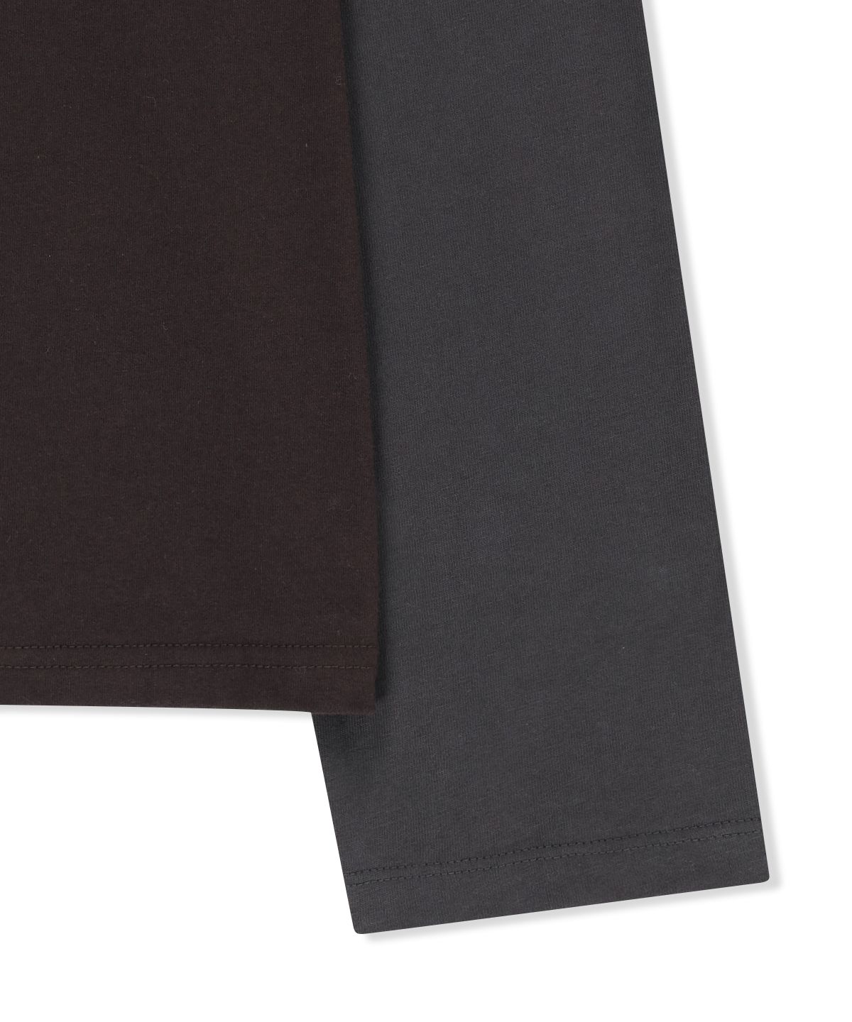 마뗑킴(MATIN KIM) TONAL BLOCK LOGO TOP IN BROWN