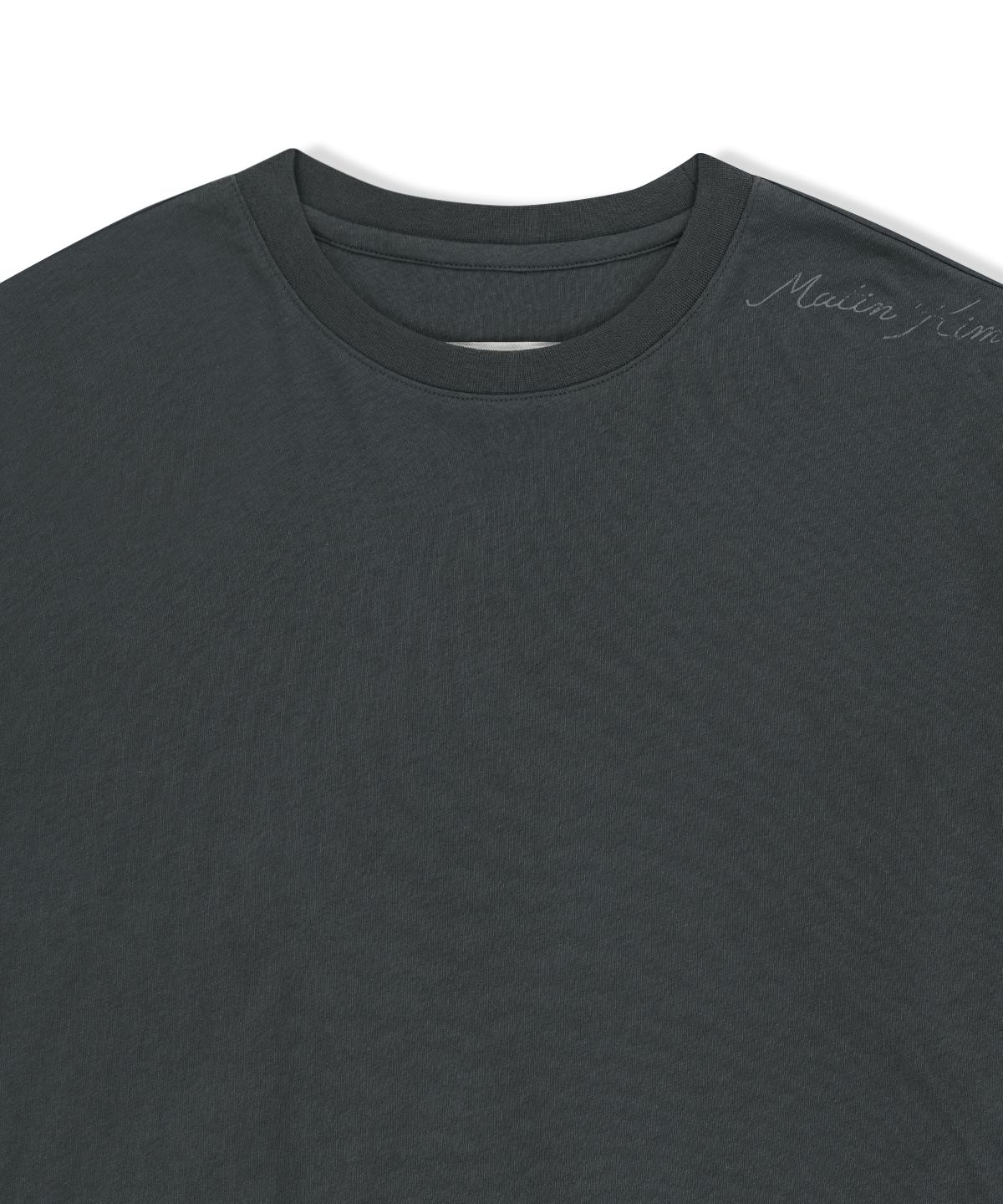 마뗑킴(MATIN KIM) BLOUSON HEM OVERFIT TOP IN CHARCOAL