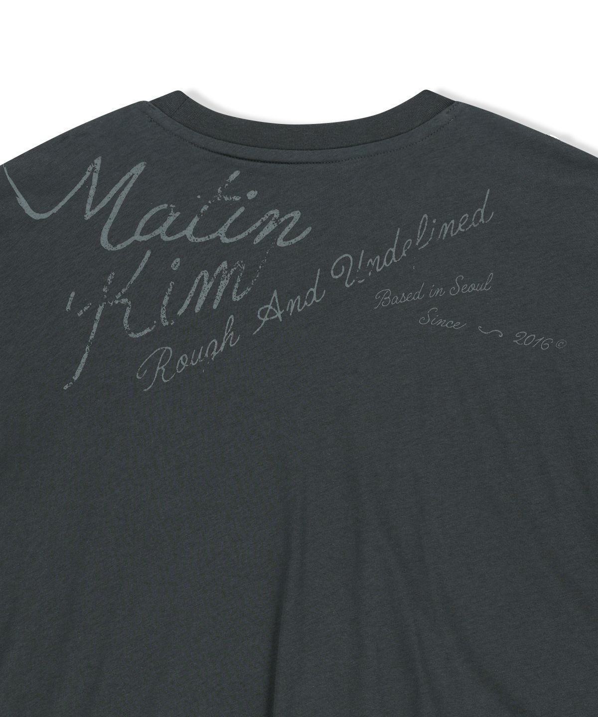 마뗑킴(MATIN KIM) BLOUSON HEM OVERFIT TOP IN CHARCOAL