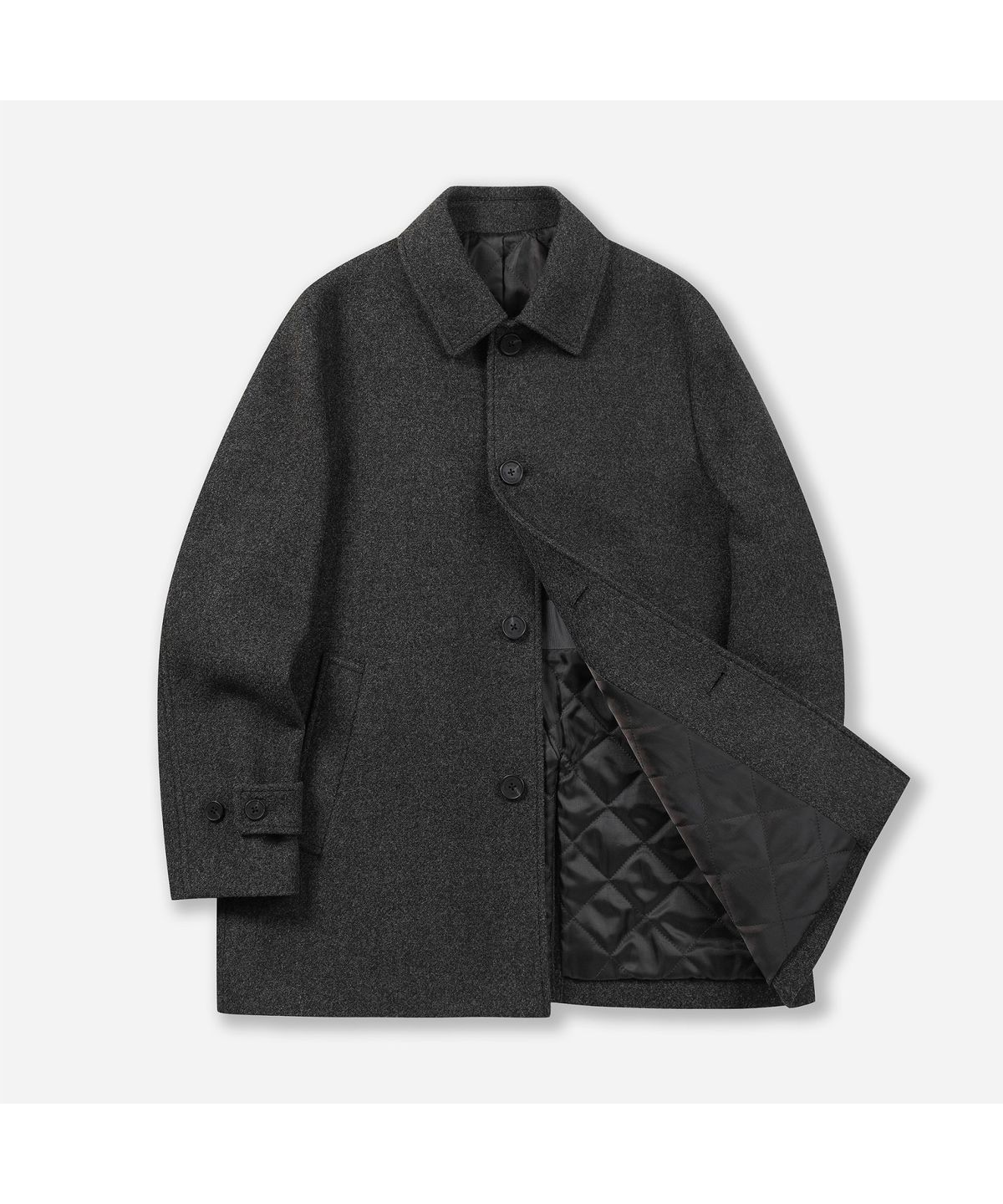 브렌우드(BRENTWOOD) 울블렌디드 셋인 카코트 BRCBW26542GYX