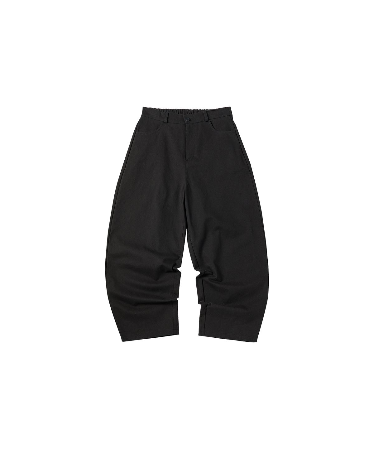 꼬모니노즈(COMONINOZ) W BACK RIBBON POINT PANTS [BLACK]