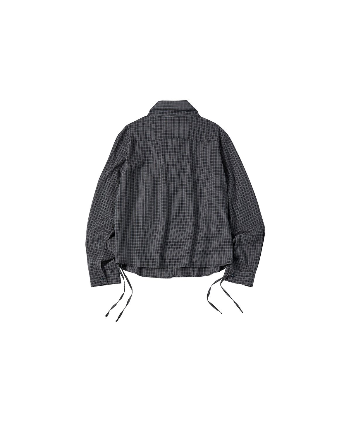 꼬모니노즈(COMONINOZ) W PINTUCK STRING SHIRTS [NAVY]