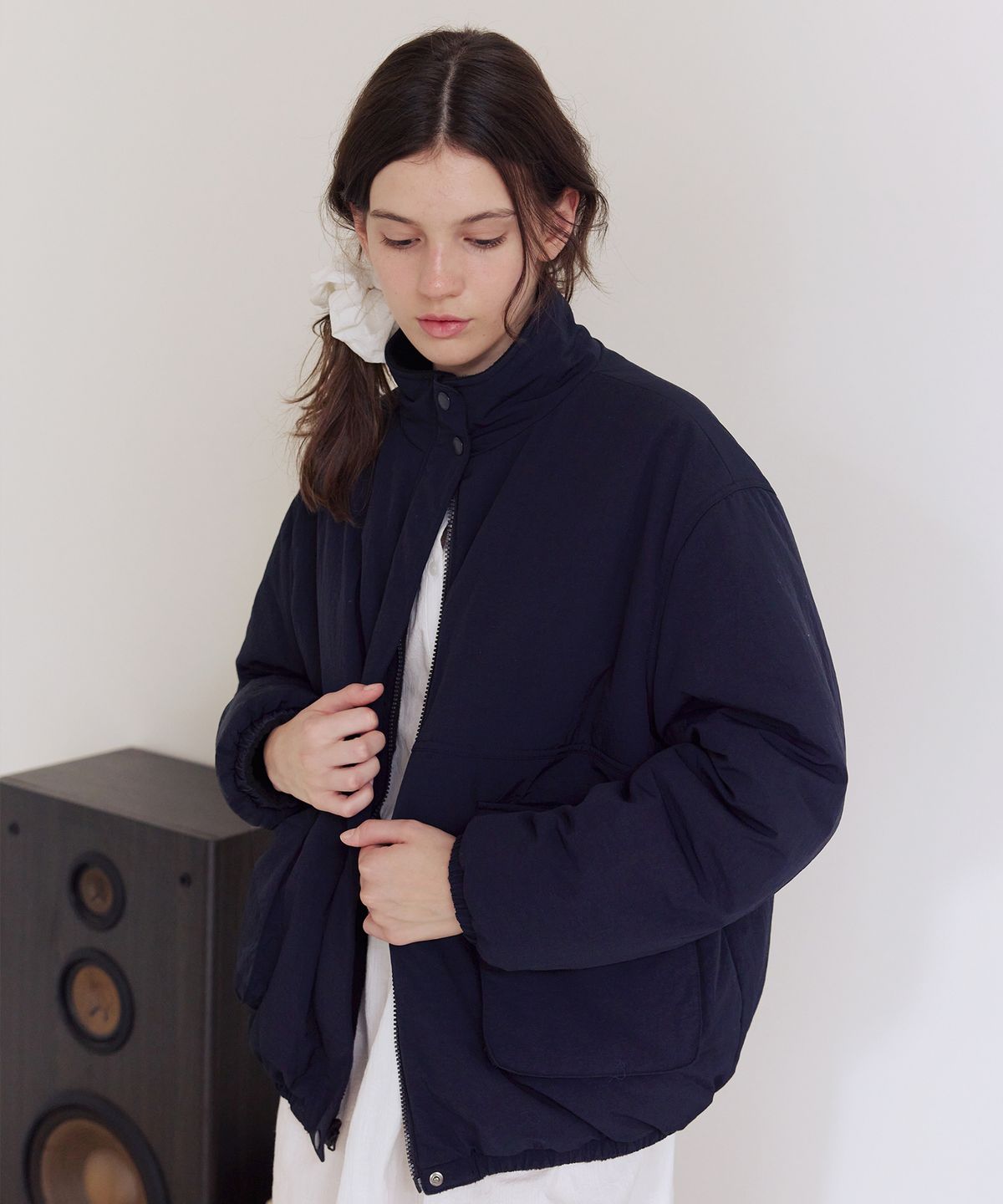 애프터아워즈(AFTERHOURS) REVERSIBLE PADDED JUMPER (NAVY-BLACK)