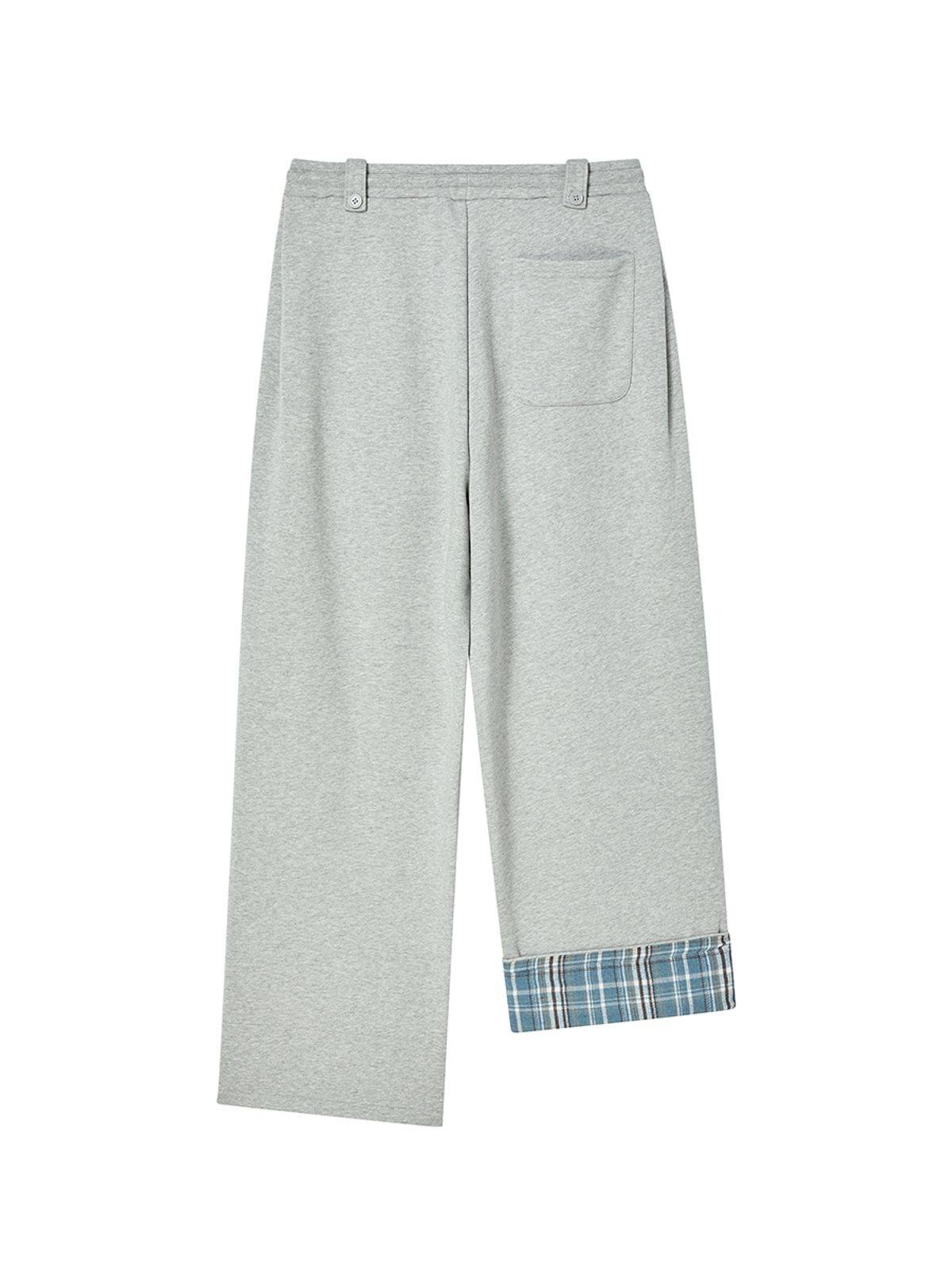 엔와이엑스엑스(NYXX) CHECK ROLL UP SWEATPANTS GREY
