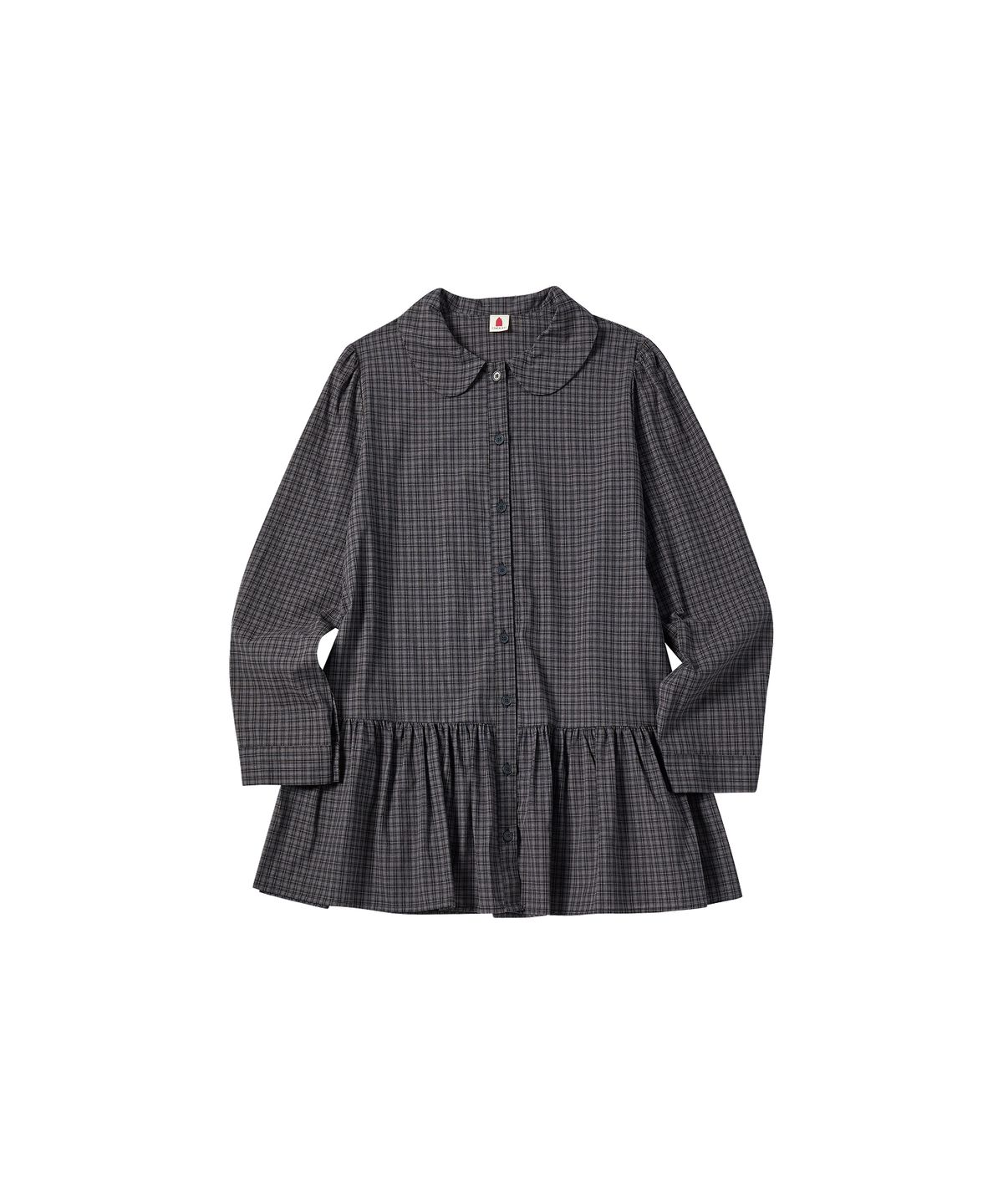 꼬모니노즈(COMONINOZ) W AUTUMN ROUND BLOUSE [NAVY]