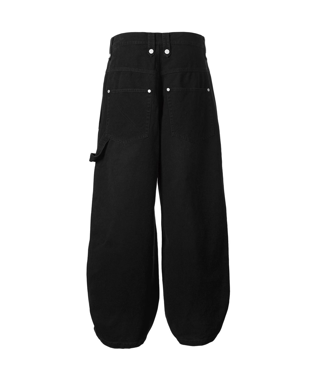더바이닐하우스(THEVINYLHOUSE) DOUBLE POCKET LAP PANTS BLACK