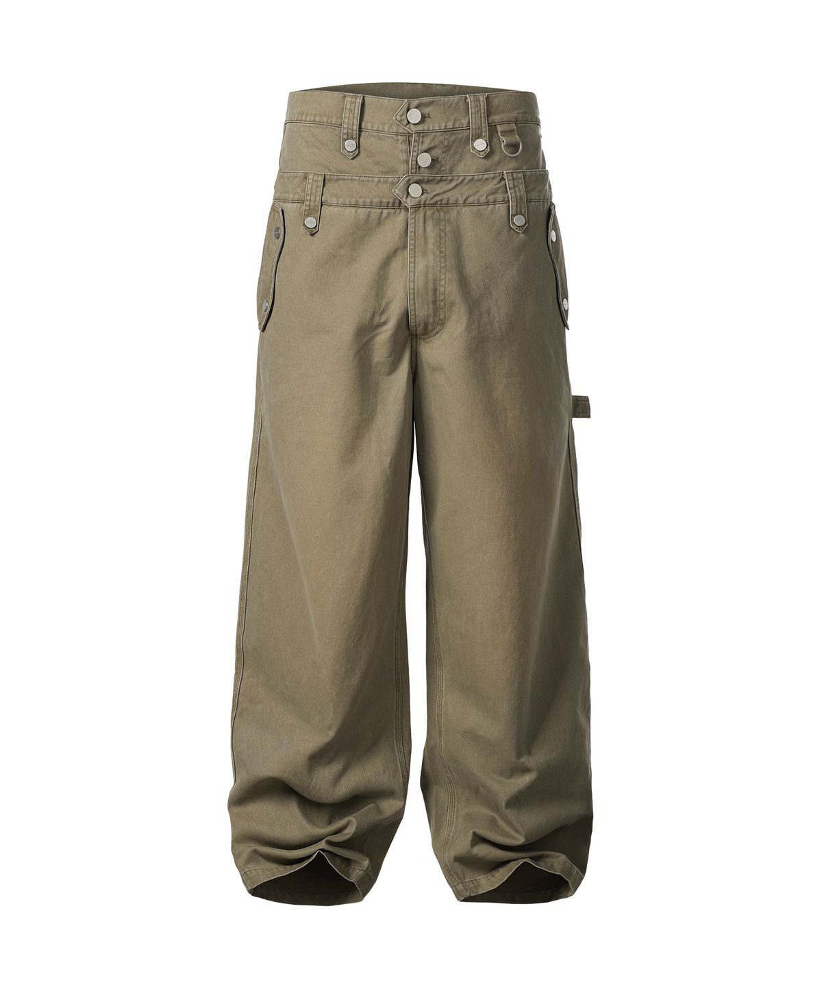 더바이닐하우스(THEVINYLHOUSE) DOUBLE POCKET LAP PANTS BEIGE