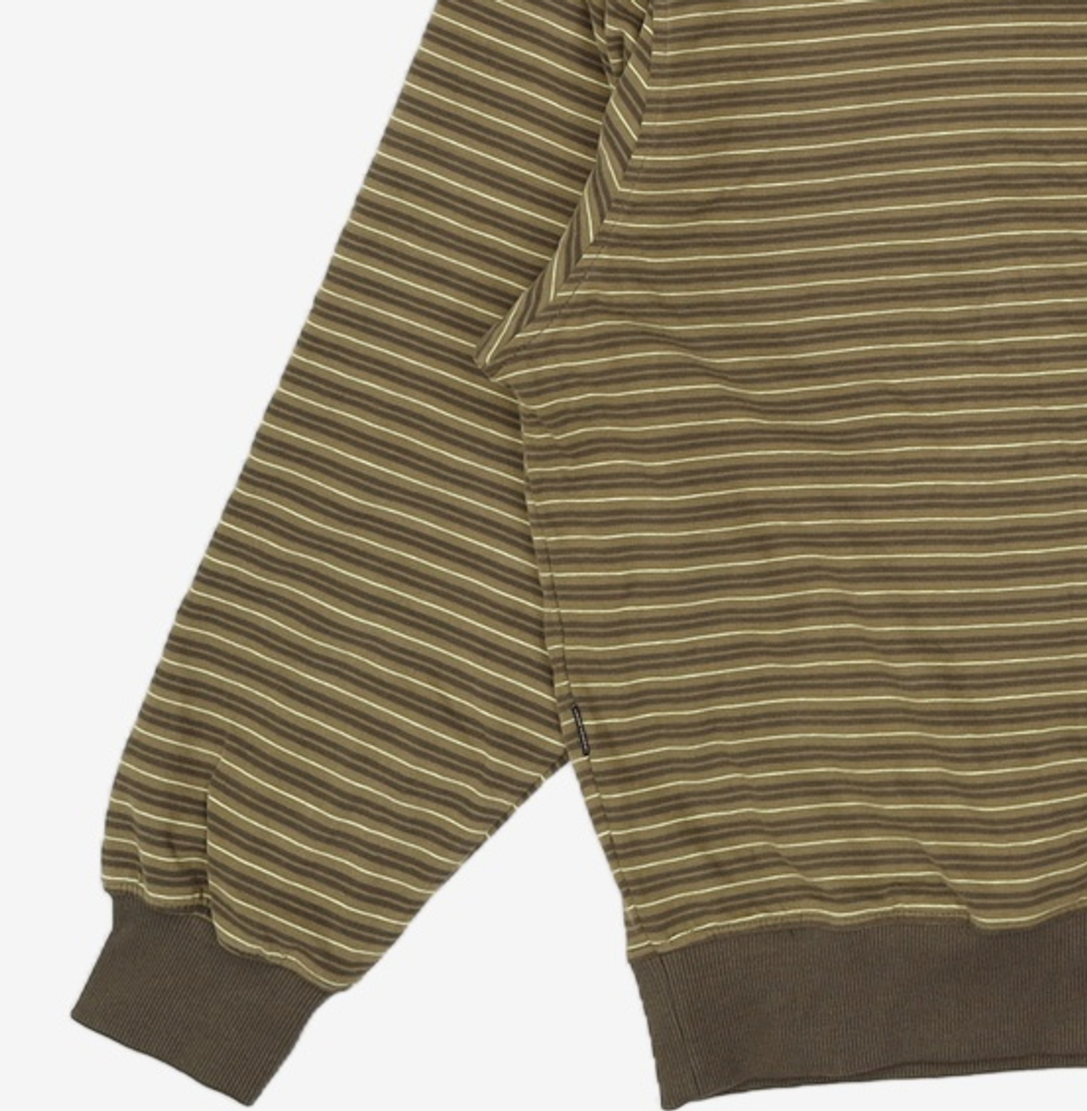예스아이씨(YESEYESEE) Y.E.S Stripe Single Zip-up Hoodie Khaki L