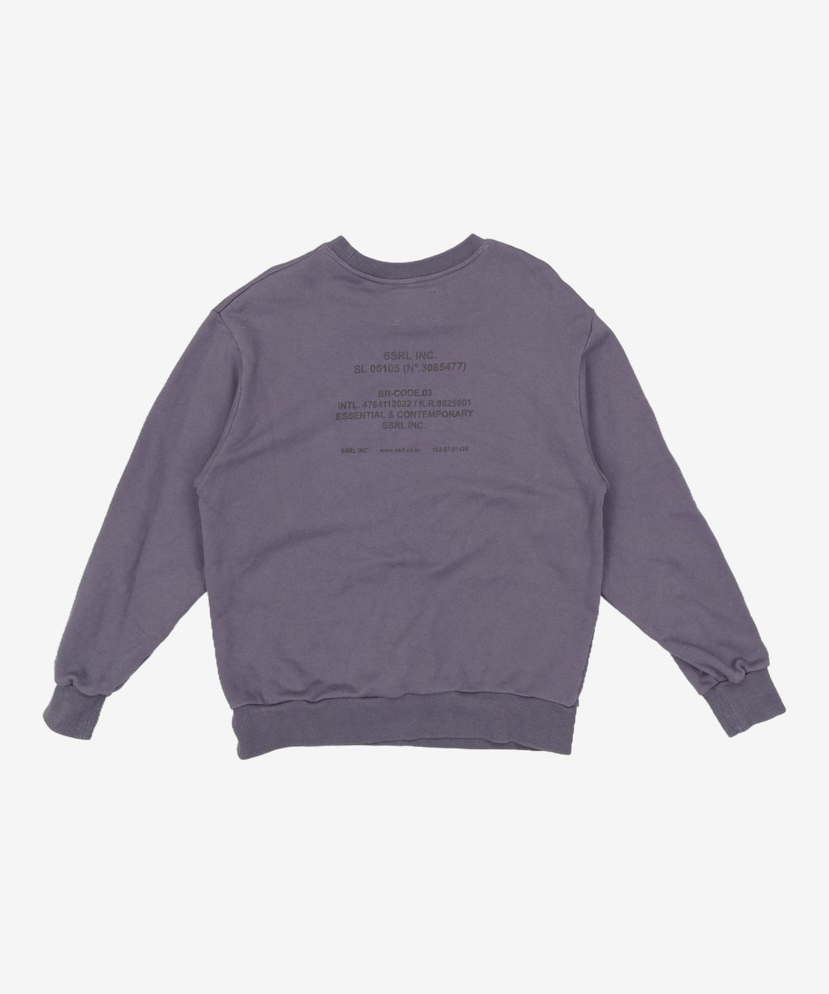 에스에스알엘(SSRL) essential sweat shirt / charcoal L