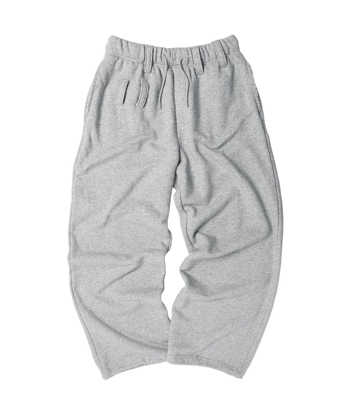 더바이닐하우스(THEVINYLHOUSE) BELTED DETAIL SWEAT PANTS GREY