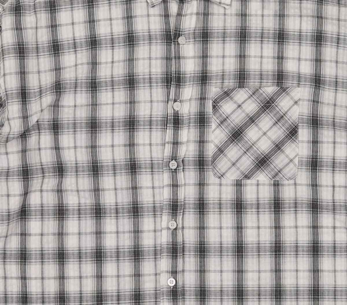 어반드레스(AVANDRESS) Smith Overfit Check Shirt WHITE M