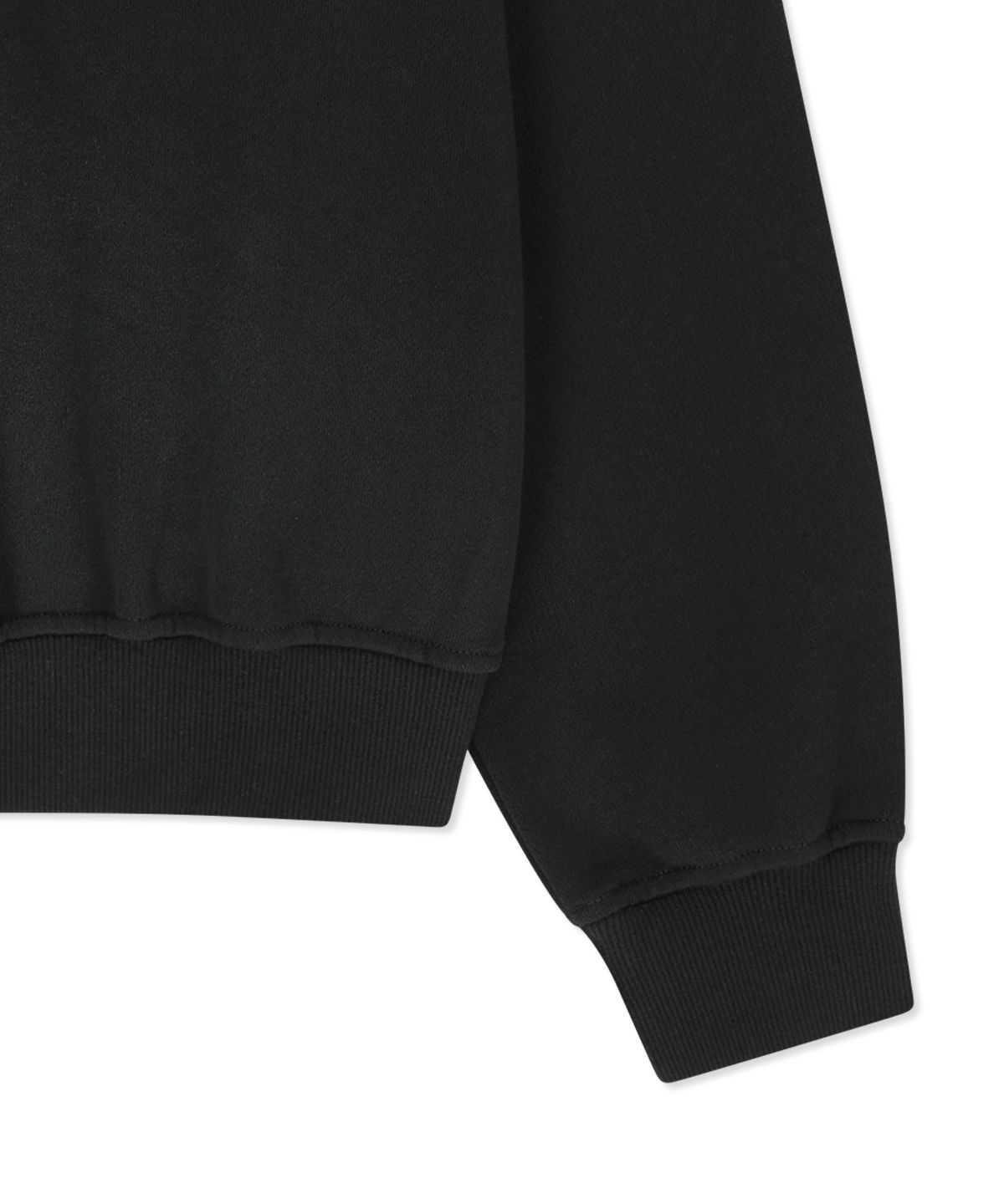 마뗑킴(MATIN KIM) VINTAGE SPRAY LOGO SWEATSHIRT IN BLACK