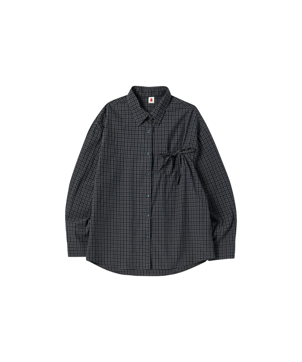 꼬모니노즈(COMONINOZ) W CHECK SHIRTS [NAVY]
