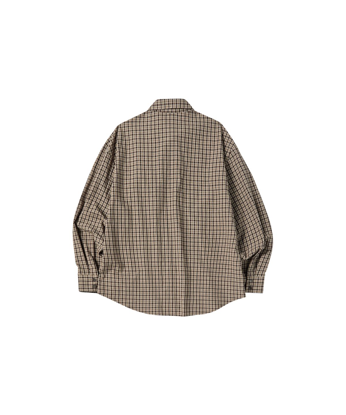 꼬모니노즈(COMONINOZ) W CHECK SHIRTS [BROWN]