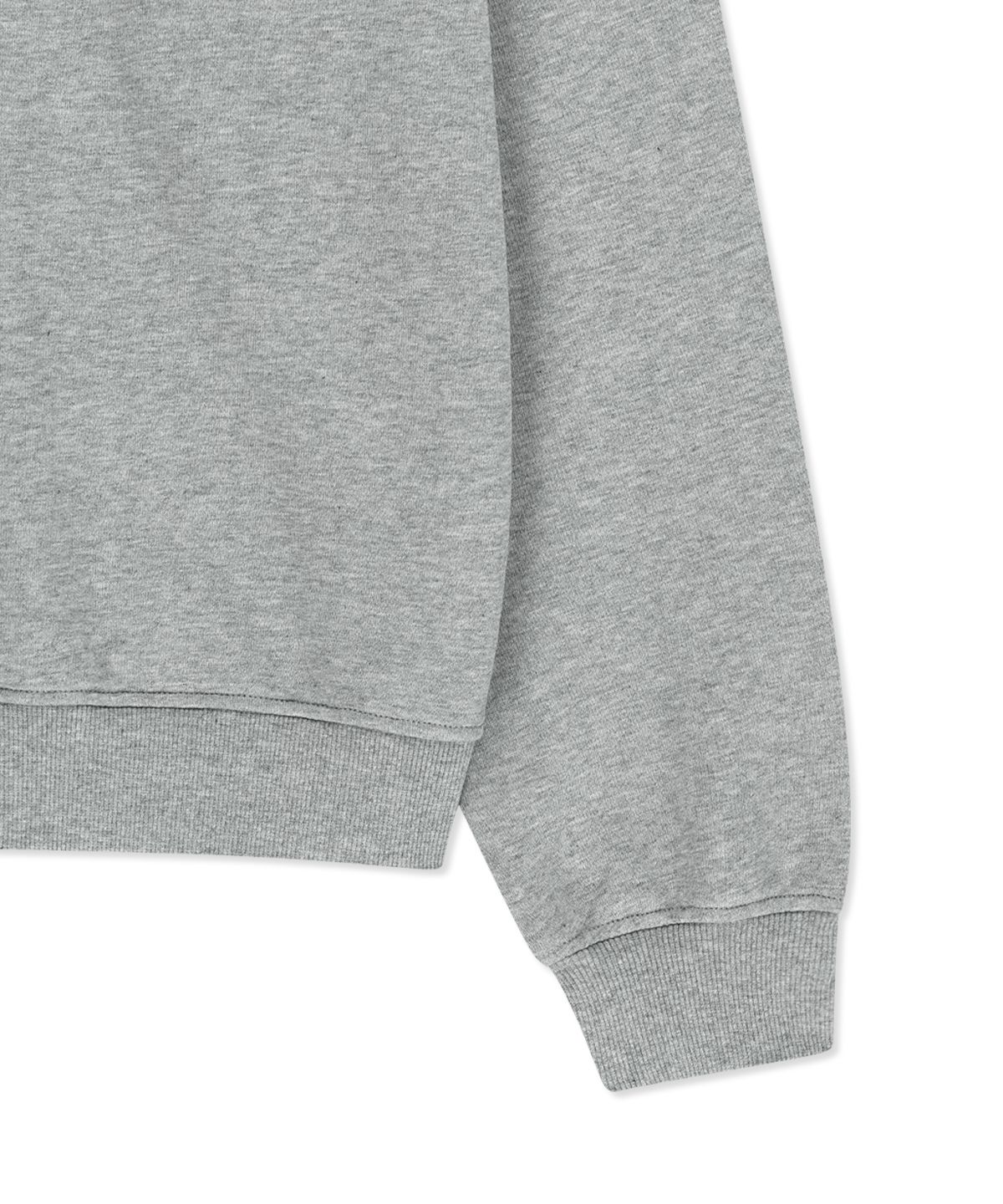 마뗑킴(MATIN KIM) MATIN LOGO QUARTER ZIP UP IN GREY