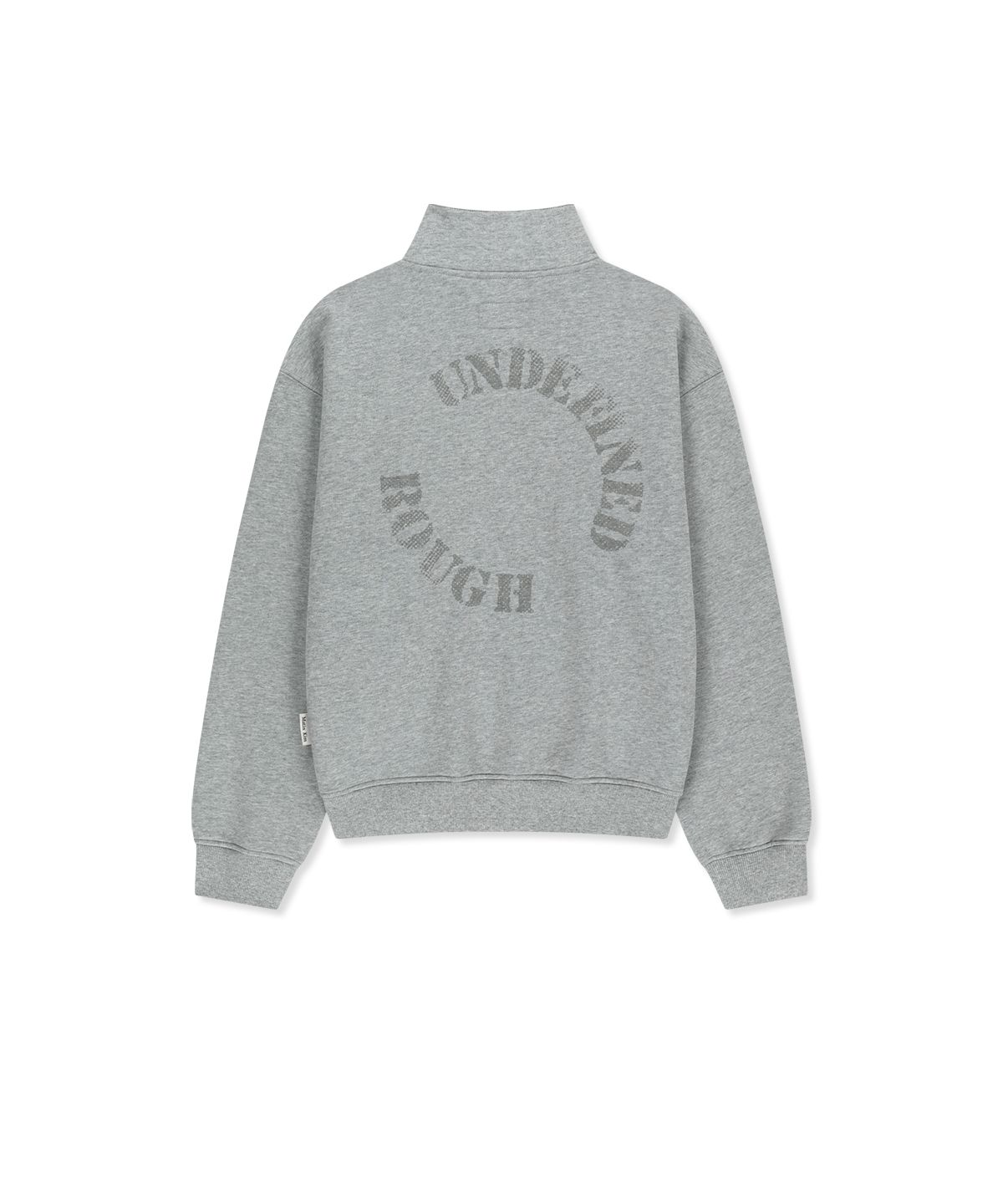 마뗑킴(MATIN KIM) MATIN LOGO QUARTER ZIP UP IN GREY