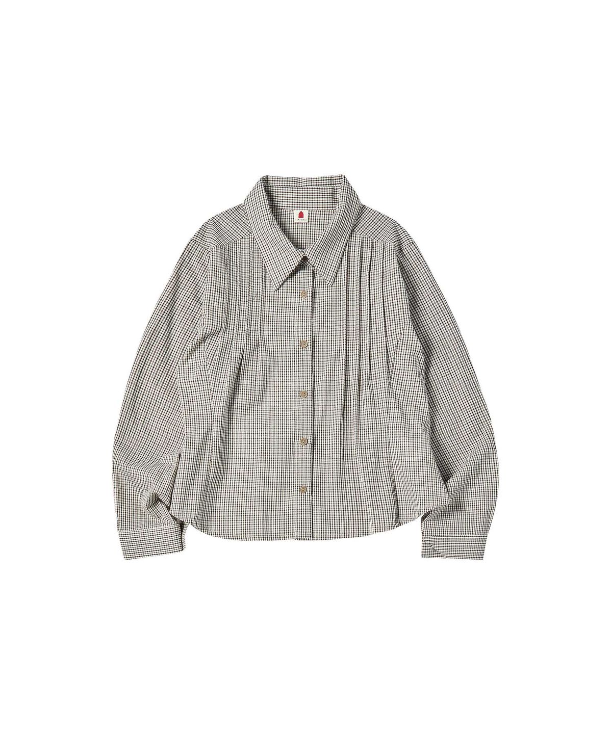 꼬모니노즈(COMONINOZ) W PINTUCK SHIRTS [IVORY]